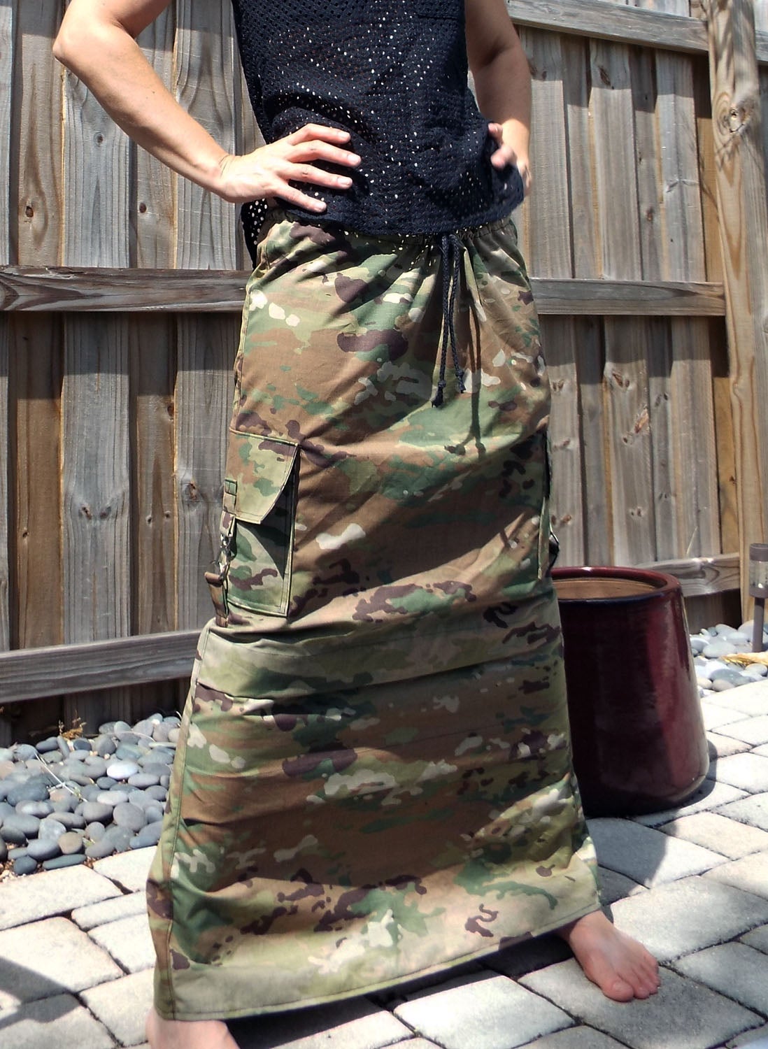 Long Skirt OCP Camo Ripstop Cargo Pockets | Life Izznt Ruff