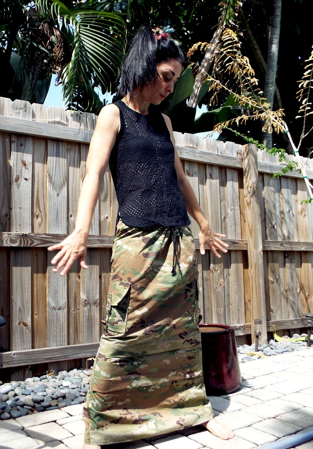 Long Skirt OCP Camo Ripstop Cargo Pockets | Life Izznt Ruff